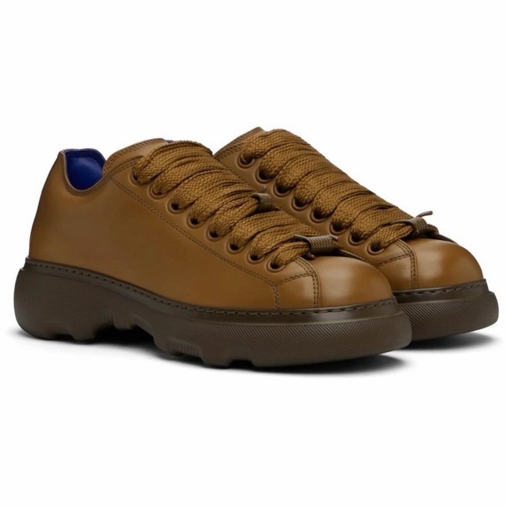 BRAND NEW Burberry Men’s Brown Leather Ranger Sneakers